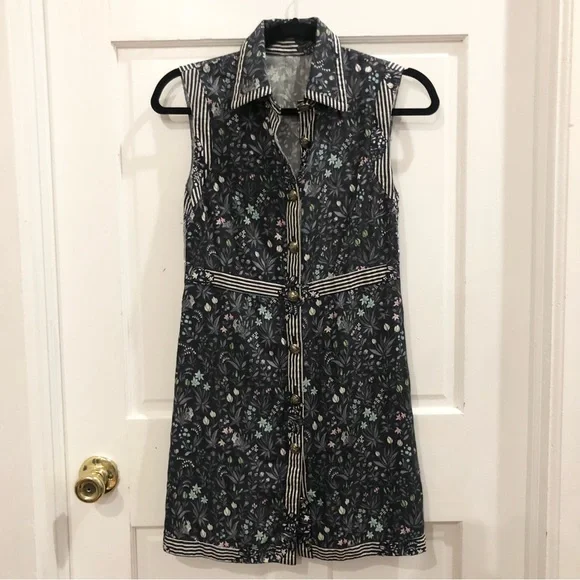 Open Ceremony floral button down dress - Picture 1 of 4